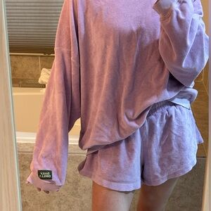 Daily Drills Terry XS/S lavender/lilac set